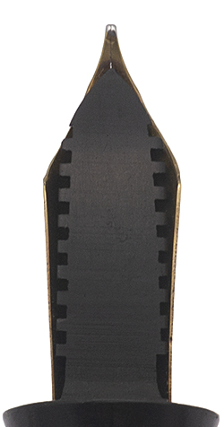 Moore 94-A Fountain Pen (1940s) - Black w GT, Lever Filler, 14k
